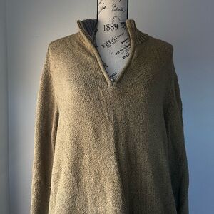 Columbia Olive Green—Quarter Zip Sweater